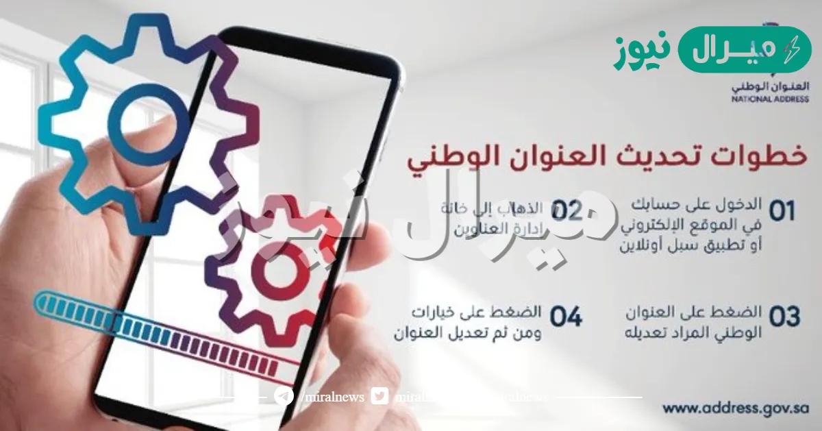 تحديث العنوان الوطني في البريد السعودي