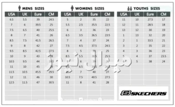 جدول مقاسات أحذية سكيتشرز بالصور ورابط موقع سكيتشرز