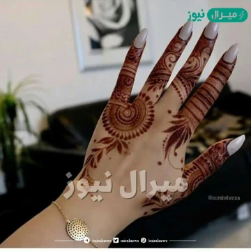 نقش حناء سهل وحلو بالصور