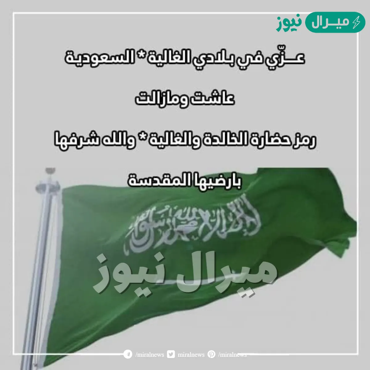 أشعار عن اليوم الوطني السعودي