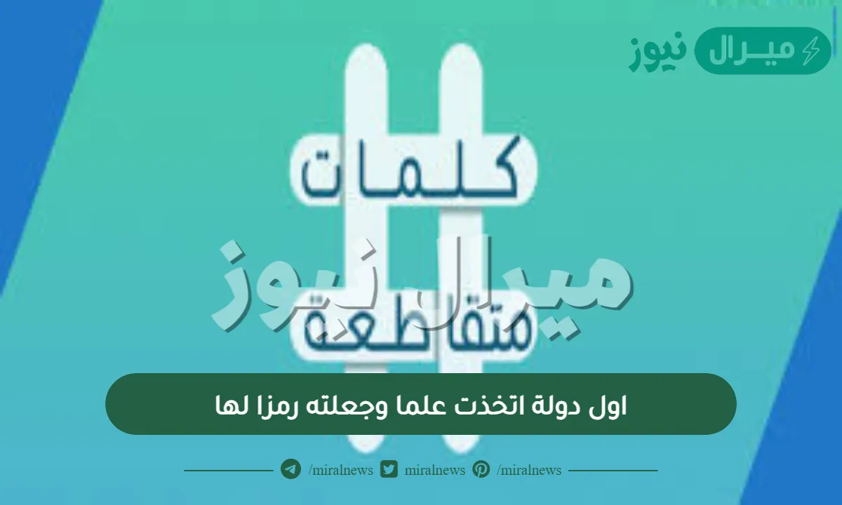 اول دولة اتخذت علما وجعلته رمزا لها