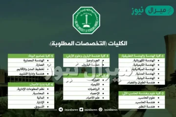 جامعة الملك فهد للبترول والمعادن تخصصات