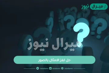 حل لغز الامثال بالصور