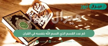 كم عدد القسم الذي اقسم الله بنفسه في القران ؟