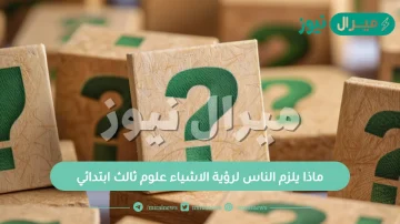 ماذا يلزم الناس لرؤية الاشياء علوم ثالث ابتدائي