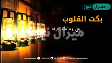 كلمات بكت العيون على فراقك حرقة