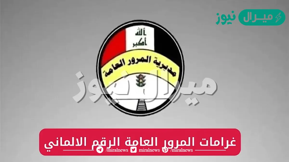 اعرف عليك غرامة كام…رابط الاستعلام عن غرامة المرور الرقم الألماني