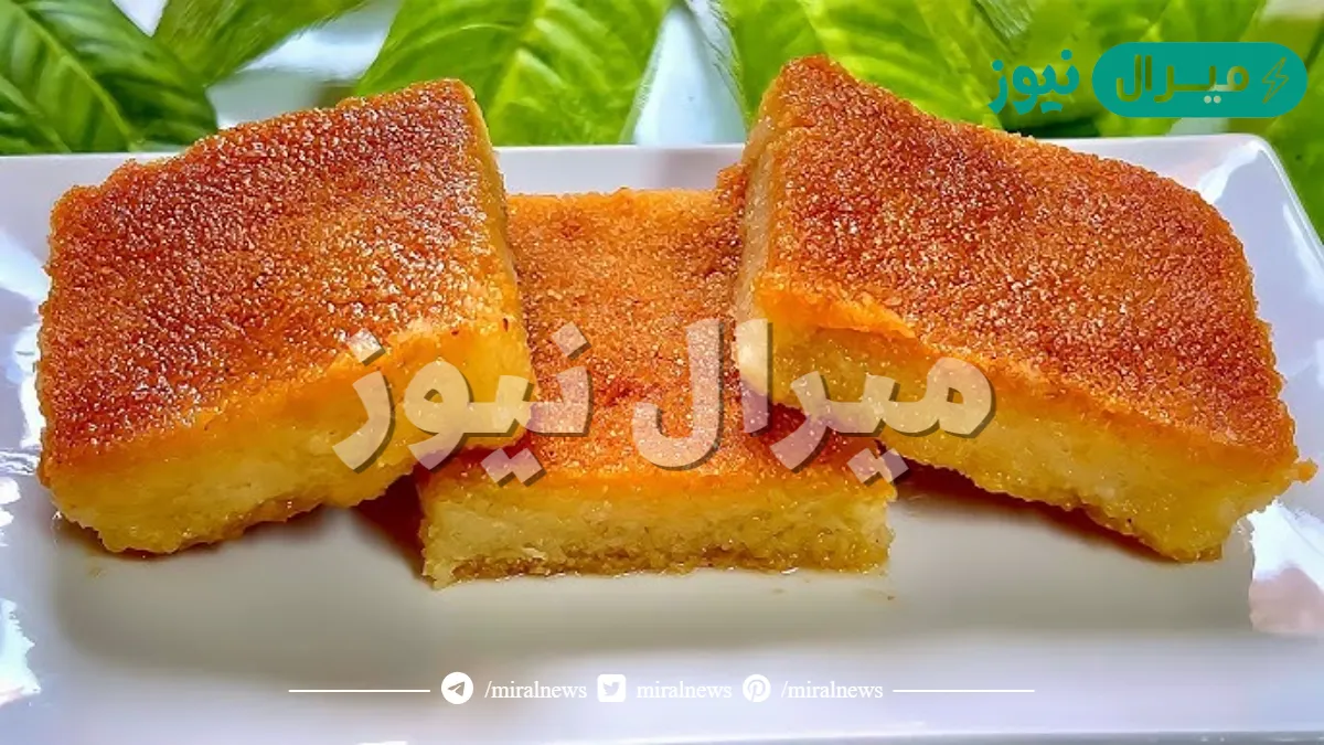 لازم تجربوا البسبوسة مظبوطة من أول مرة.. سر البسبوسه المرمله بسبوسه الحلواني بلونها وطعمها وترميلتها مستحيل تنشف منك تاني بالطريقه دي