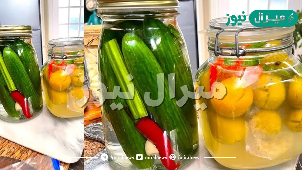 طريقة تخليل الخيار والليمون زي بتاع المحلات