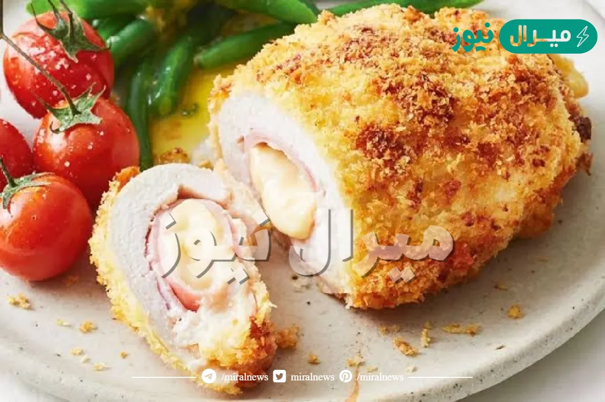 طريقة صدور دجاج ملفوف بالجبنه كوردن بلو الدجاج بخطوات سهلة