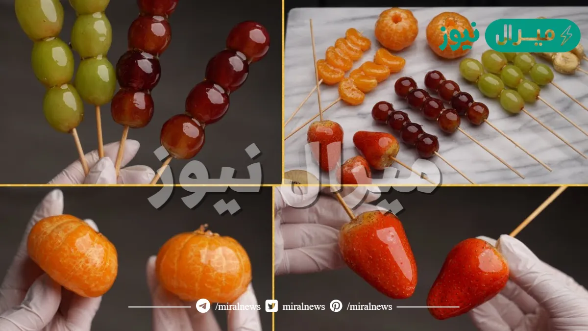 طريقة عمل الفواكه الزجاجية حلوى اقتصادية في منتهى اللذاذة يمكن تحضيرها في البيت بسهوله