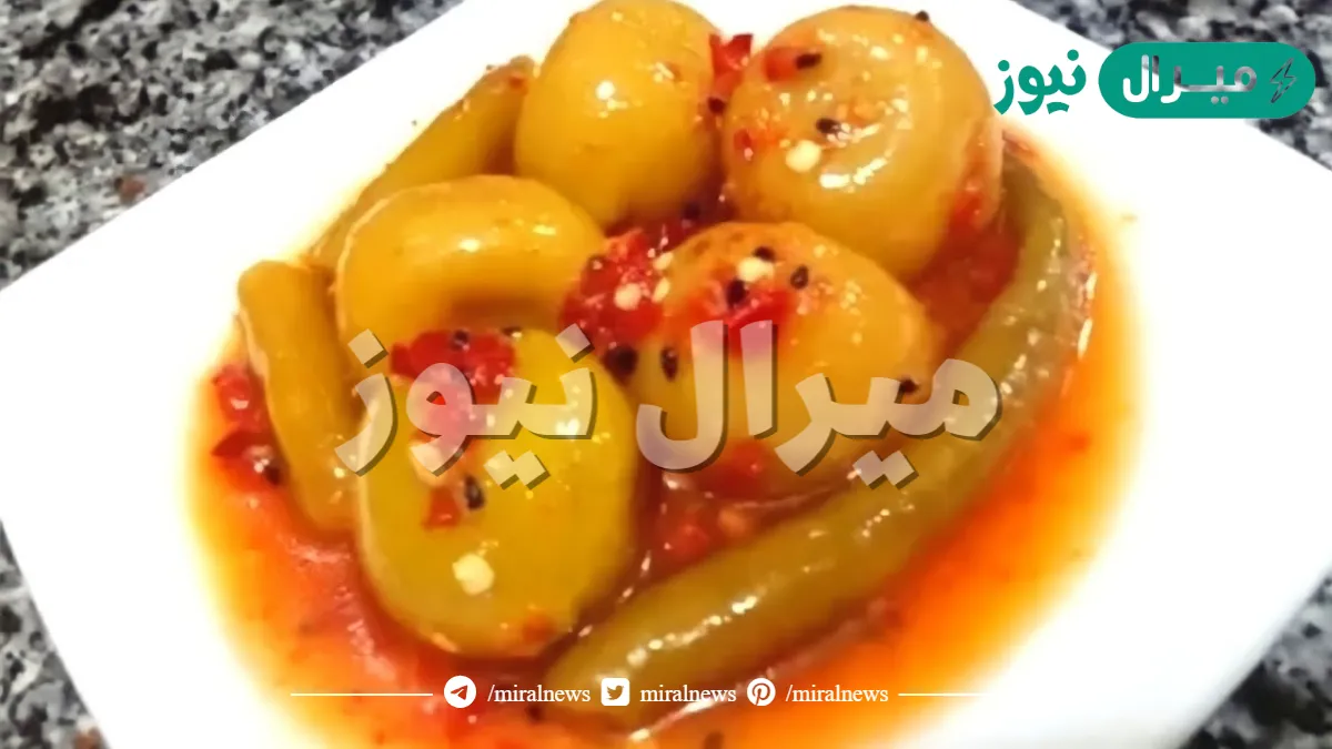 طريقة عمل الليمون المخلل المعصفر بالفلفل الأحمر وحبة البركة بطريقة سريعة جاهز للأكل