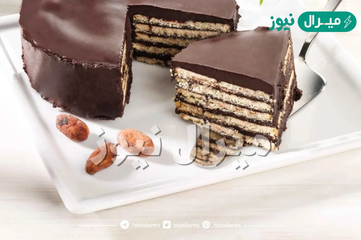 طريقة عمل كيكة البسكويت بالشوكولاتة بأربع مكونات فقط بدون فرن وبدون بيض ألذ وأسرع وأسهل حلى باردة ممكن تجربوها