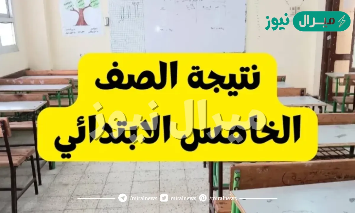 ترقبوا إعلان نتيجة الصف الخامس الابتدائي برقم الجلوس عبر بوابة التعليم الأساسي “مُتاح الرابط الرسمي للاستعلام”