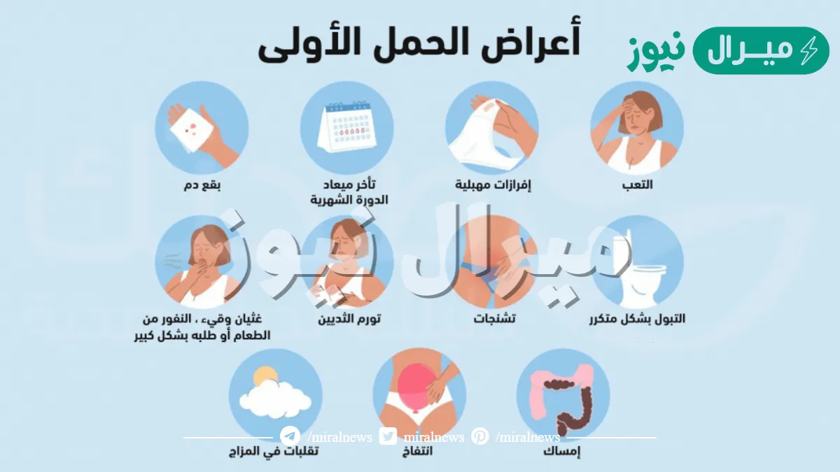 أول اعراض الحمل عند المرأة