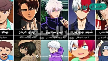 اسماء شخصيات انمي