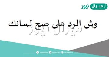 الرد على صح لسانك .. كيف أرد ؟