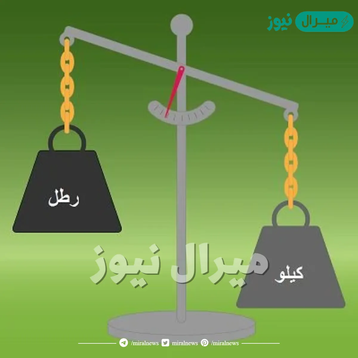 الرطل كم كيلو