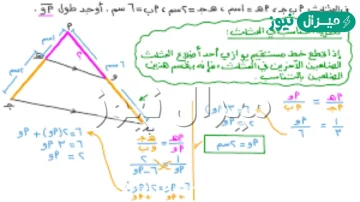القطعة المستقيمة الواصلة بين راسين غير متتاليين في متوازي الاضلاع تسمى