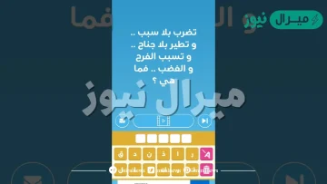 تضرب بلا سبب .. و تطير بلا جناح .. و تسبب الفرح و الغضب .. فما هي ؟