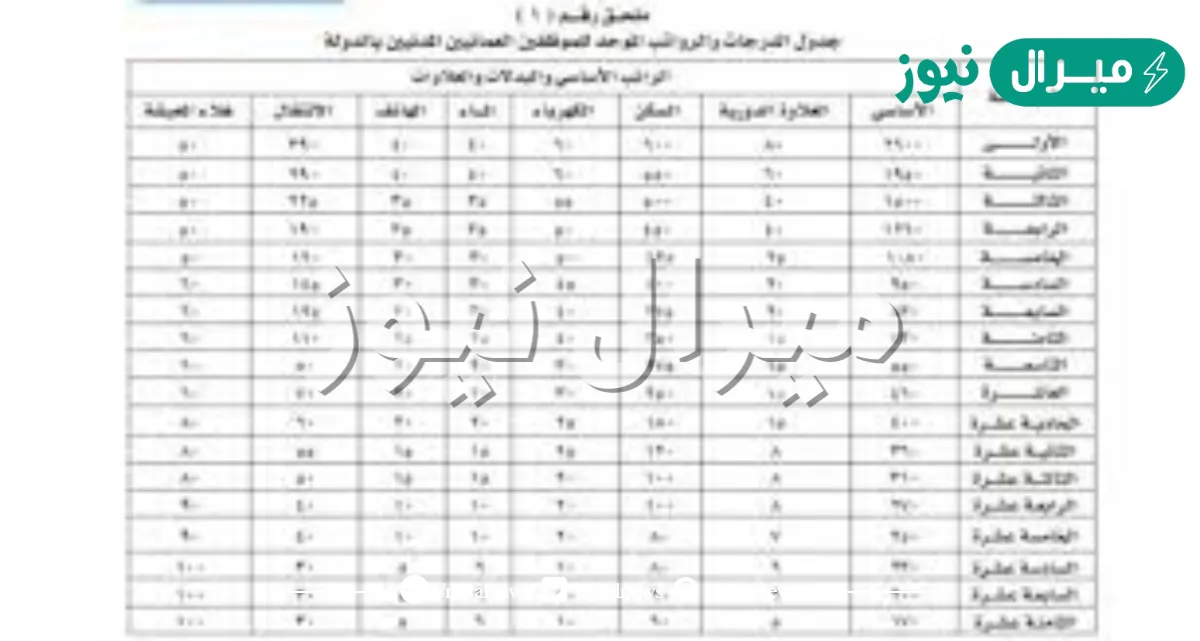 سلم رواتب وظائف شرطة عمان السلطانية