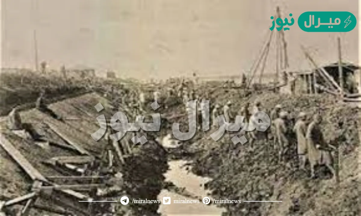 في عهد من بدأ حفر قناة السويس