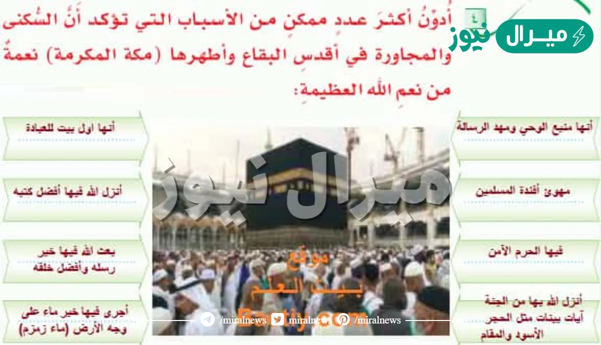 ادون اكثر عدد ممكن من الاسباب التي تؤكد ان السكنى