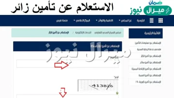 الاستعلام عن تامين زائر
