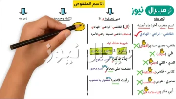 جمع اسم الفاعل من المنقوص تكون التاء في نهايته مبسوطه