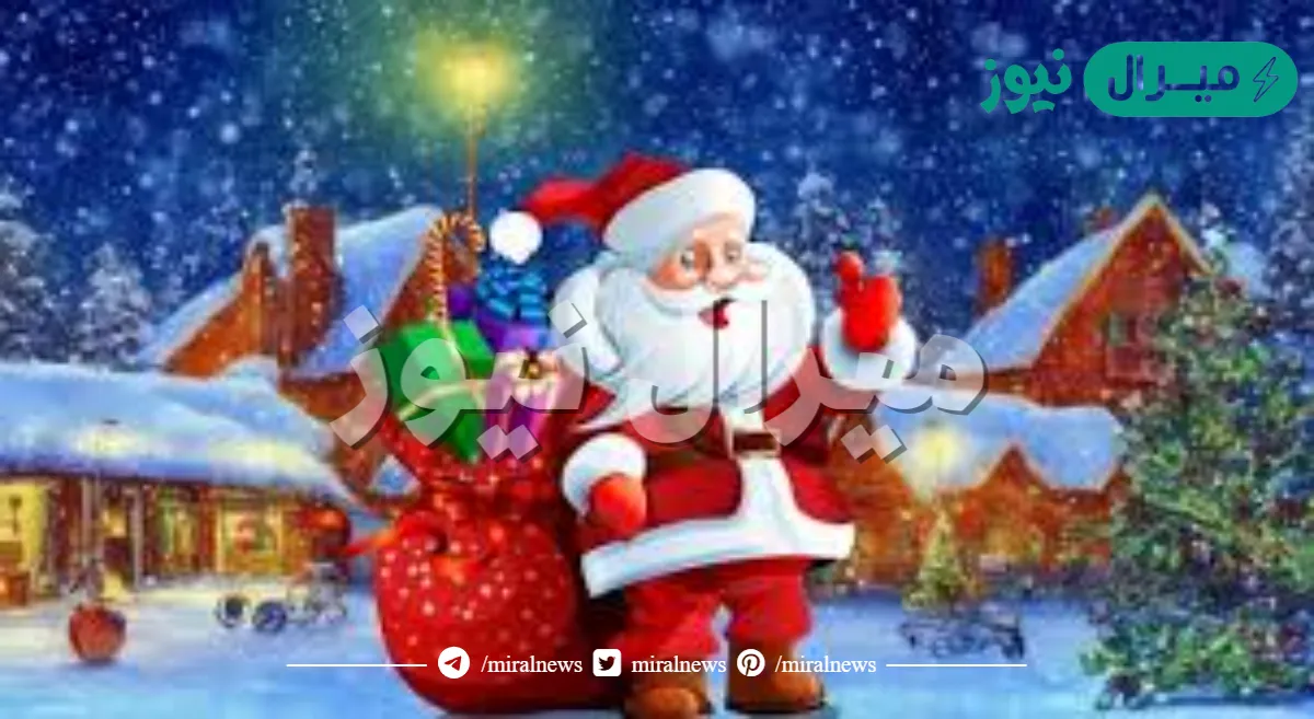 صور شجرة عيد الميلاد المجيد مع بابا نويل