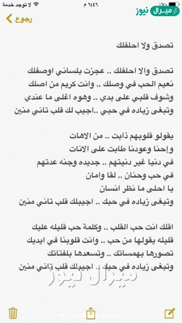 كلمات تصدق ولا احلفلك مكتوبة