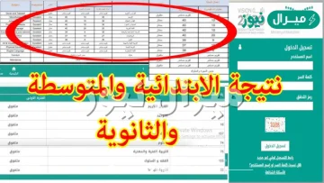 كيف اطلع نتيجتي من نظام نور