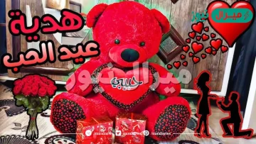 اجمل دبدوب احمر لعيد الحب