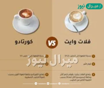 الفرق بين الكورتادو والفلات وايت