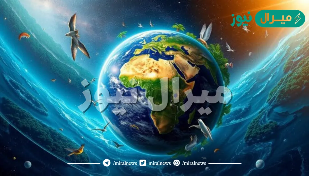 جزء من الكرة الارضية يدعم الحياة