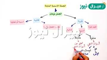 حل درس الجملة الاسمية المثبتة اول متوسط