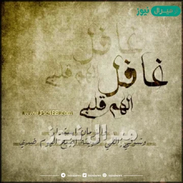 غافل الهم قلبي كلمات