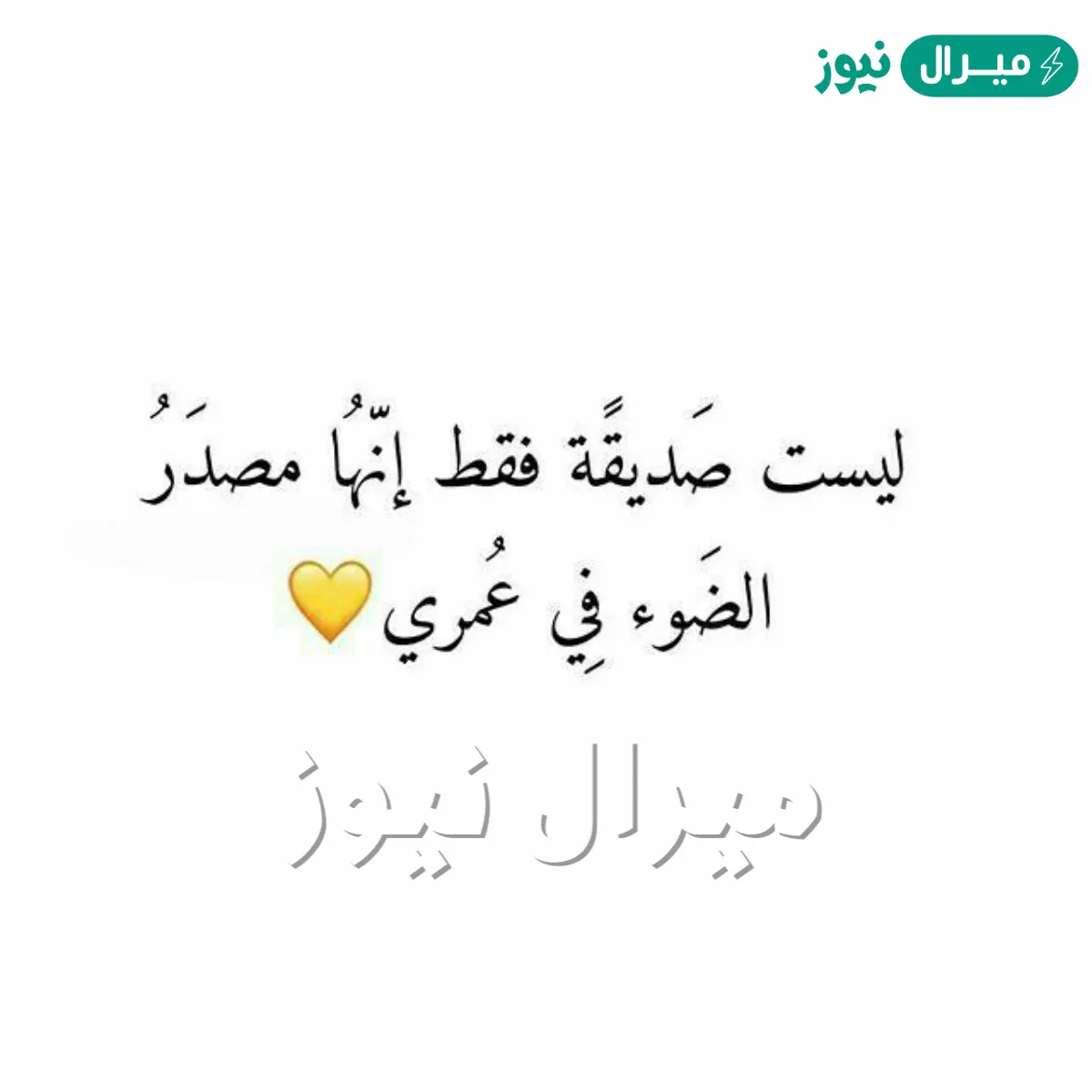 كلام حلو عن الصديقه