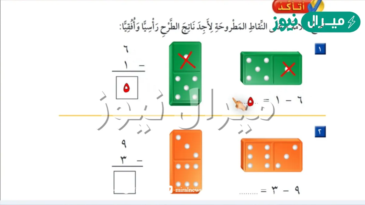 كيف يشبه الطرح الراسي الطرح الافقي