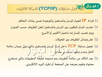 لماذا تستخدم مداولة tcp/ip في شبكة الانترنت