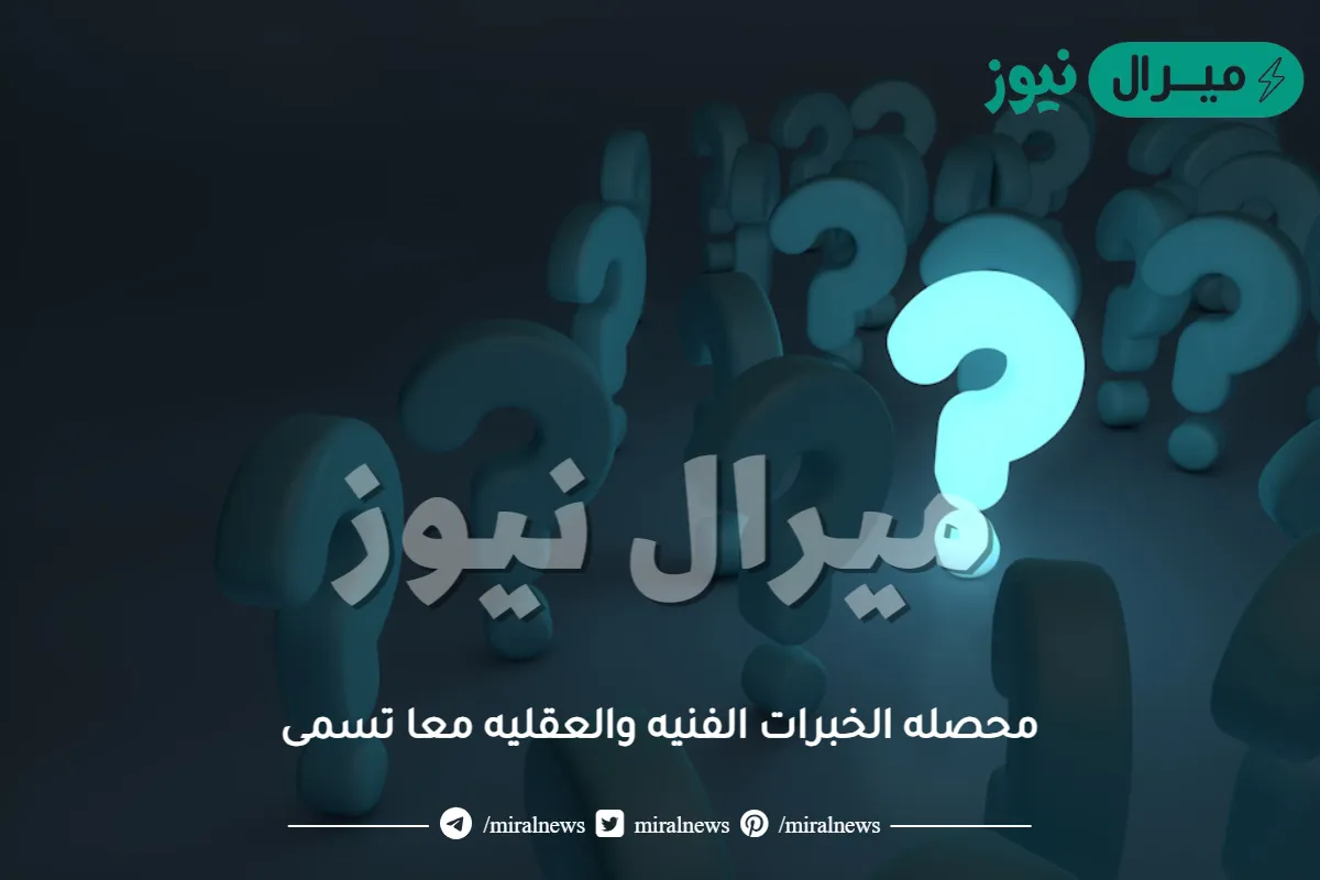 محصله الخبرات الفنيه والعقليه معا تسمى