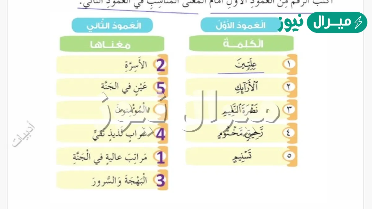 معاني كلمات سورة المطففين