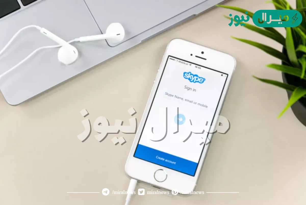 يستخدم برنامج سكايب في