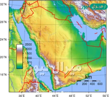 يضم سطح المملكه اربعه اقاليم جغرافيه هي