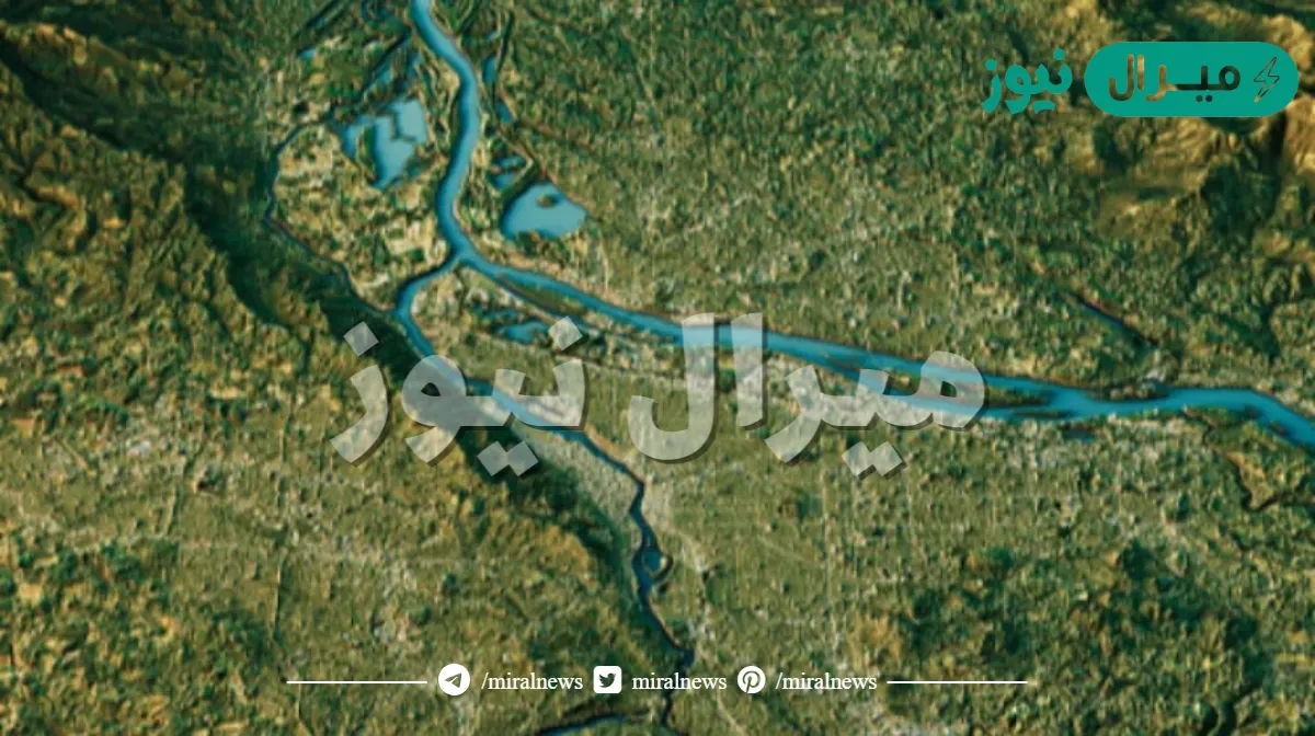 يلون الغطاء النباتي على الخريطة الطبوغرافية باللون