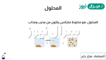 مخلوط متجانس من المذيب والمذاب ؟