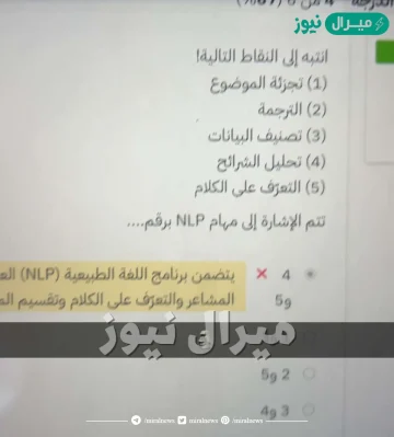 تتم الإشارة إلى مهام nlp برقم
