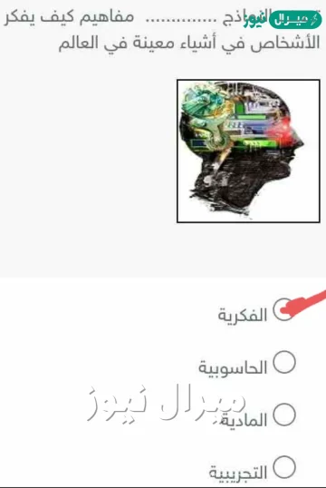 تصف النماذج ………….. مفاهيم كيف يفكر الأشخاص في أشياء معينة في العالم ￼