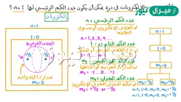 من خلال معرفة العدد الكمي الرئيسي والثانوي فإن طاقة s 7 s 6 s 4 ……