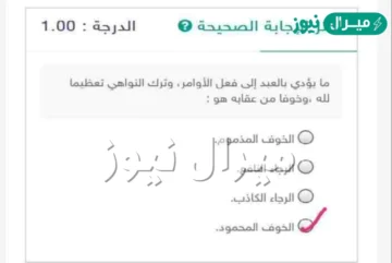ما يؤدي بالعبد إلى فعل الأوامر، وترك النواهي تعظيما لله ،وخوفا من عقابه هو